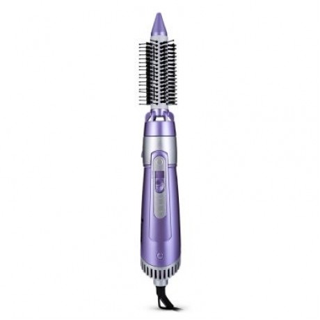 SHINON SH - 9822 - 6 HAIR STYLING TOOL SET 5-IN-1 ELECTRIC DRYER CURLER BRUSH COMB (MAUVE)