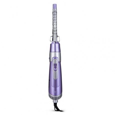 SHINON SH - 9822 - 6 HAIR STYLING TOOL SET 5-IN-1 ELECTRIC DRYER CURLER BRUSH COMB (MAUVE)