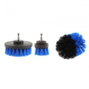 3PCS Electric Drill Cleaning Nylon Brush (BLUE)