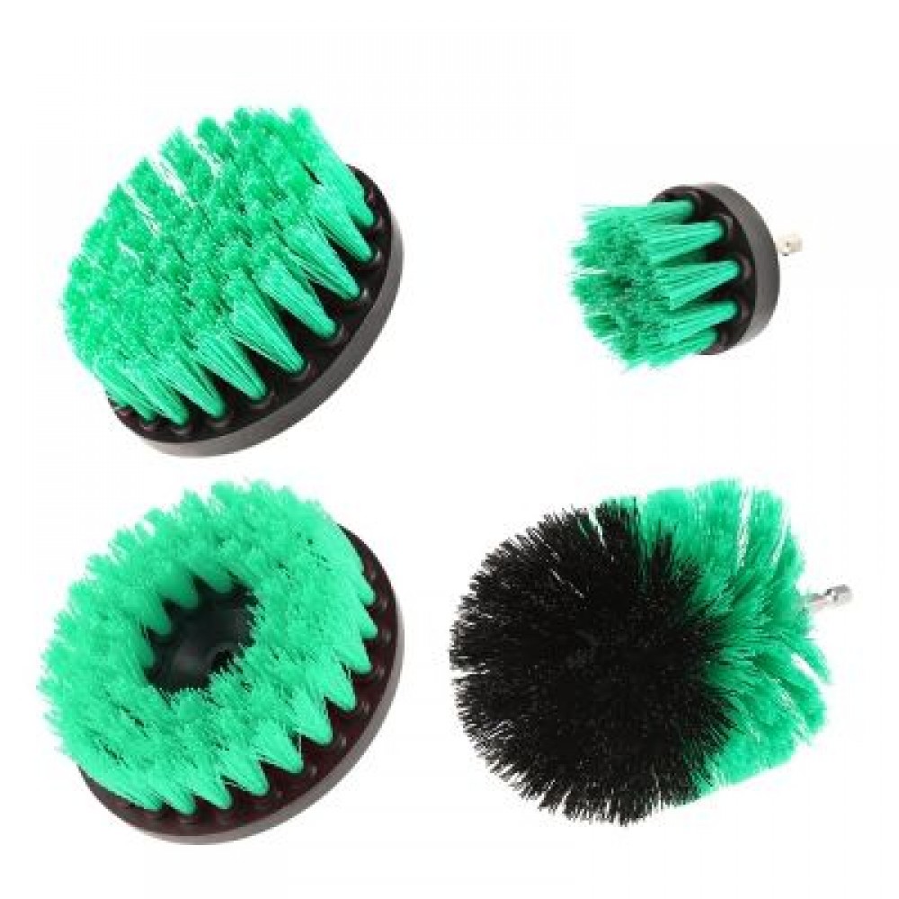 4PCS Electric Drill Cleaning Nylon Brush (GREEN)