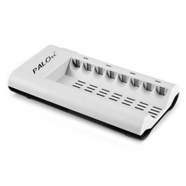 PALO C808W SMART CHARGER FOR AA / AAA NICD NIMH RECHARGEABLE BATTERY (BLACK)