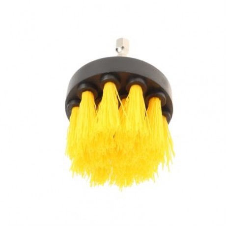 4PCS Electric Drill Cleaning Nylon Brush (YELLOW)