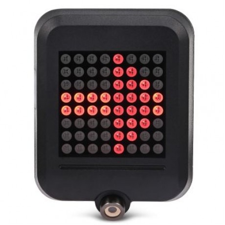 64 LEDs 80lm Bicycle Tail Signal Light Warning Taillight for MTB Road Bike (BLACK)