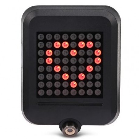 64 LEDs 80lm Bicycle Tail Signal Light Warning Taillight for MTB Road Bike (BLACK)
