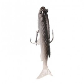 3D Eye Lead Artificial Soft Fishing Bait with Double Hook (MULTI-A)