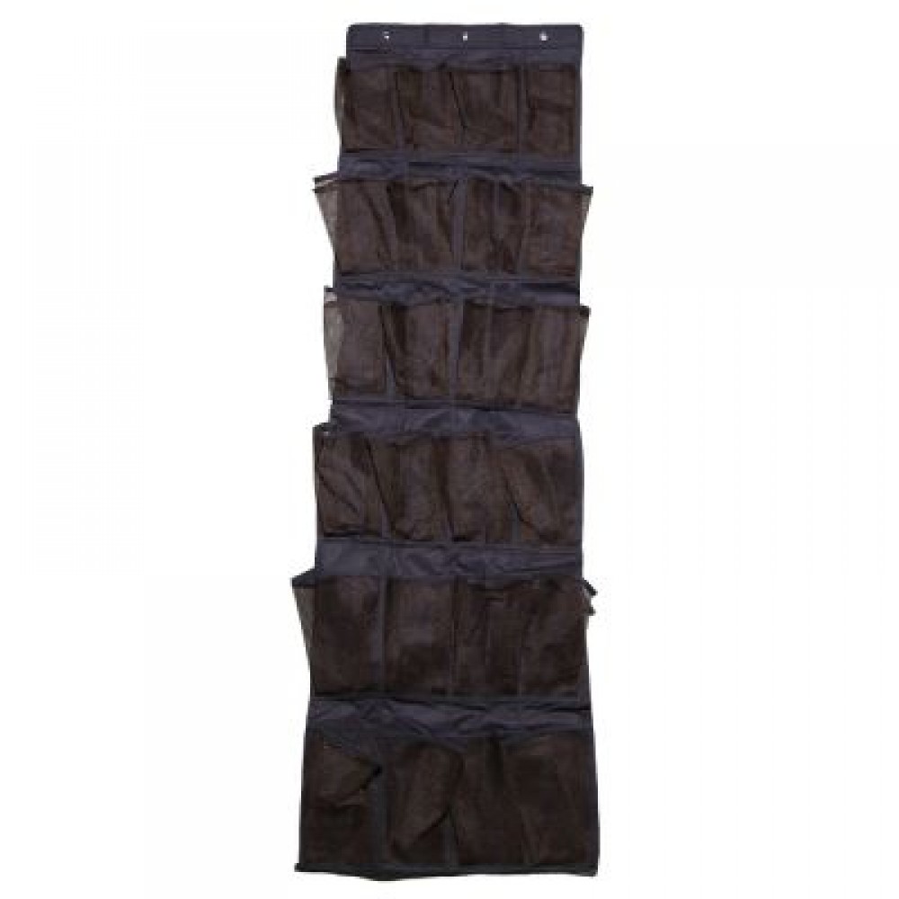 24 Grid Non-woven Bag Door Storage (COFFEE)