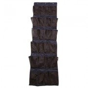 24 Grid Non-woven Bag Door Storage (COFFEE)