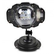LED Snowfall Light Remote Control Christmas Snow Falling Projector Lights (BLACK)