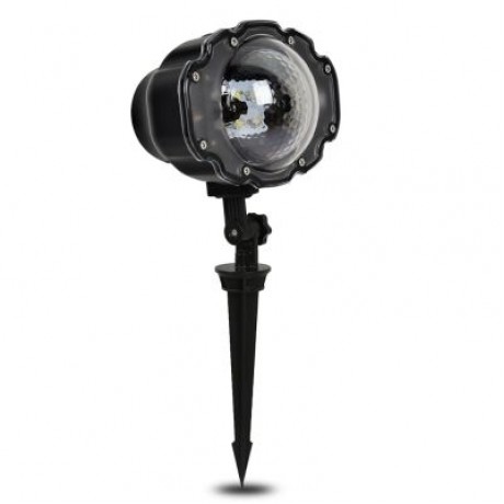 LED Snowfall Light Remote Control Christmas Snow Falling Projector Lights (BLACK)