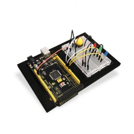 Keyestudio Experimental Platform Base-plate ABS Board for UNO R3 MEGA (BLACK)
