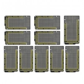 10PCS Keyestudio KS0323 Double Sided PCB Prototype Boards for MEGA 2560 R3 (BLACK)