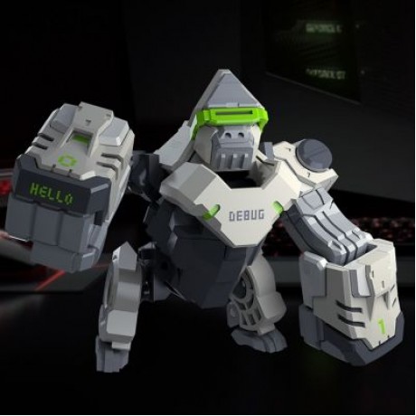 Xiaomi Youpin ABS Folding Changeable Programming Ape Toy (SILVER)