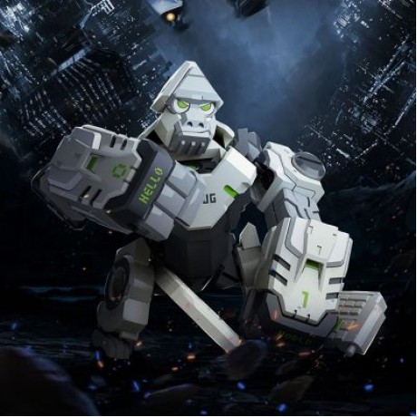 Xiaomi Youpin ABS Folding Changeable Programming Ape Toy (SILVER)
