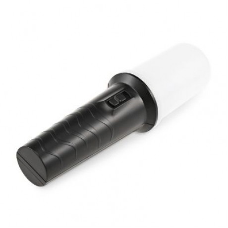 Portable Handheld LED Flicker Flame Flashlight (BLACK)