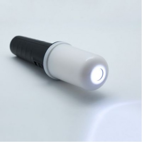 Portable Handheld LED Flicker Flame Flashlight (BLACK)