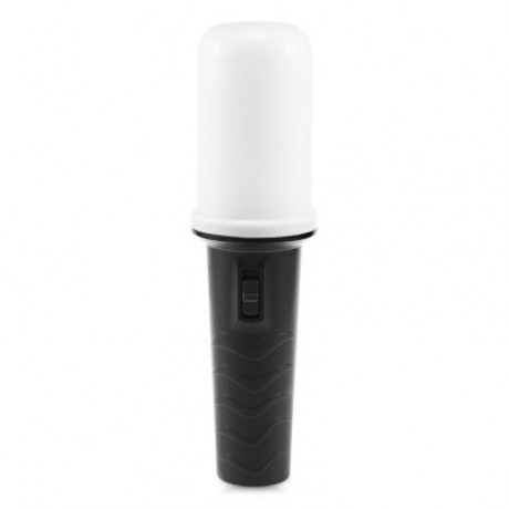 Portable Handheld LED Flicker Flame Flashlight (BLACK)