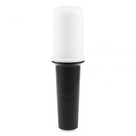 Portable Handheld LED Flicker Flame Flashlight (BLACK)