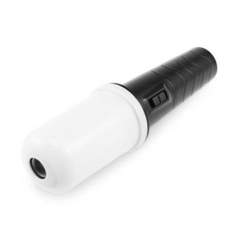 Portable Handheld LED Flicker Flame Flashlight (BLACK)