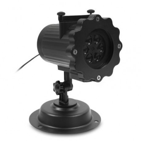 LED Projection Light Laser Lamp Decoration for Home Holiday Festival (BLACK)