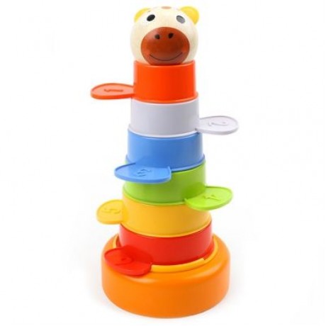 Topbright Puzzle Jenga Baby Cognitive Stacking Cup Block Toys (MULTI-A)