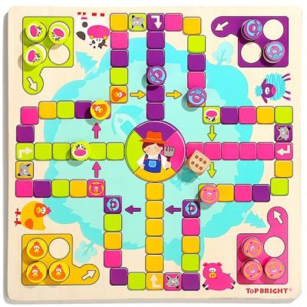 Topbright 120341 Child Flight Chess Puzzle Toys Parenting Interactive Board Game (MULTI) Topbright 120341 Child Flight Chess Puzzle Toys Parenting Interactive Board Game (MULTI)