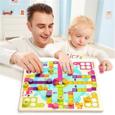 Topbright 120341 Child Flight Chess Puzzle Toys Parenting Interactive Board Game (MULTI)
