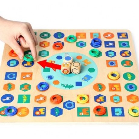 Topbright 130710 Two-sided Flying Chess Puzzle Toy Board Game for Kids (MULTI)