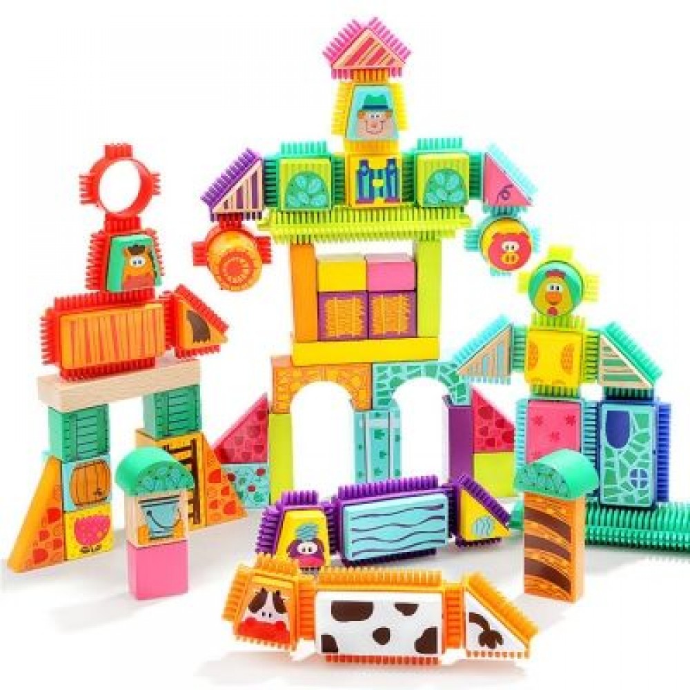 Topbright Cartoon Farm Animals Building Blocks Educational Kids Toy Children Gift (MULTI- Topbright Cartoon Farm Animals Building Blocks Educational Kids Toy Children Gift (MULTI-
