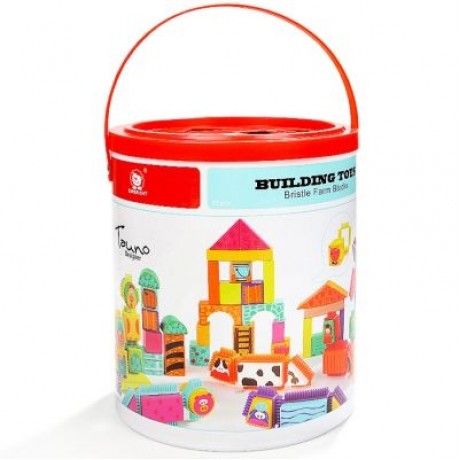Topbright Cartoon Farm Animals Building Blocks Educational Kids Toy Children Gift  (MULTI-