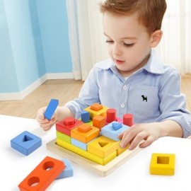 Topbright 8558 Building Blocks Puzzles Toys for Baby Teaching Aids (MULTI)