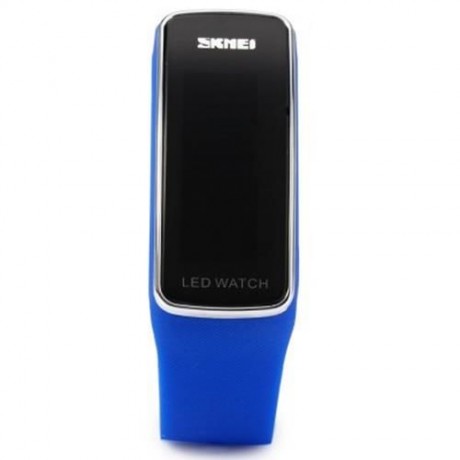SKMEI 1119 LED SPORTS WATCH WITH DATE FUNCTION RUBBER BAND (BLUE)