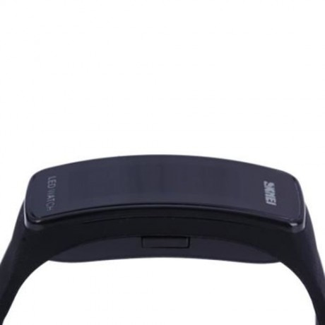 SKMEI 1119 LED SPORTS WATCH WITH DATE FUNCTION RUBBER BAND (BLACK)