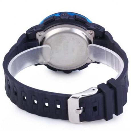 SKMEI 1096 5ATM WATER RESISTANT SOLAR POWER LED SPORTS WATCH WITH BACKLIGHT ALARM (BLUE)