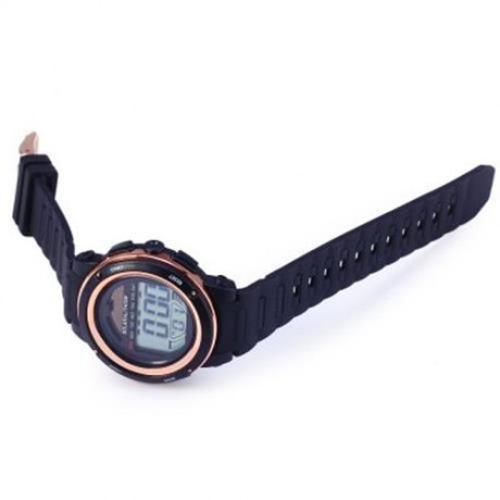 SKMEI 1096 5ATM WATER RESISTANT SOLAR POWER LED SPORTS WATCH WITH BACKLIGHT ALARM (GOLDEN)