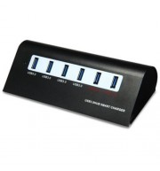 ALUMINUM ALLOY 4 USB3.0 PORTS HUB 2 QUICK CHARGE INTERFACES SMART CHARGER WITH US PLUG POW