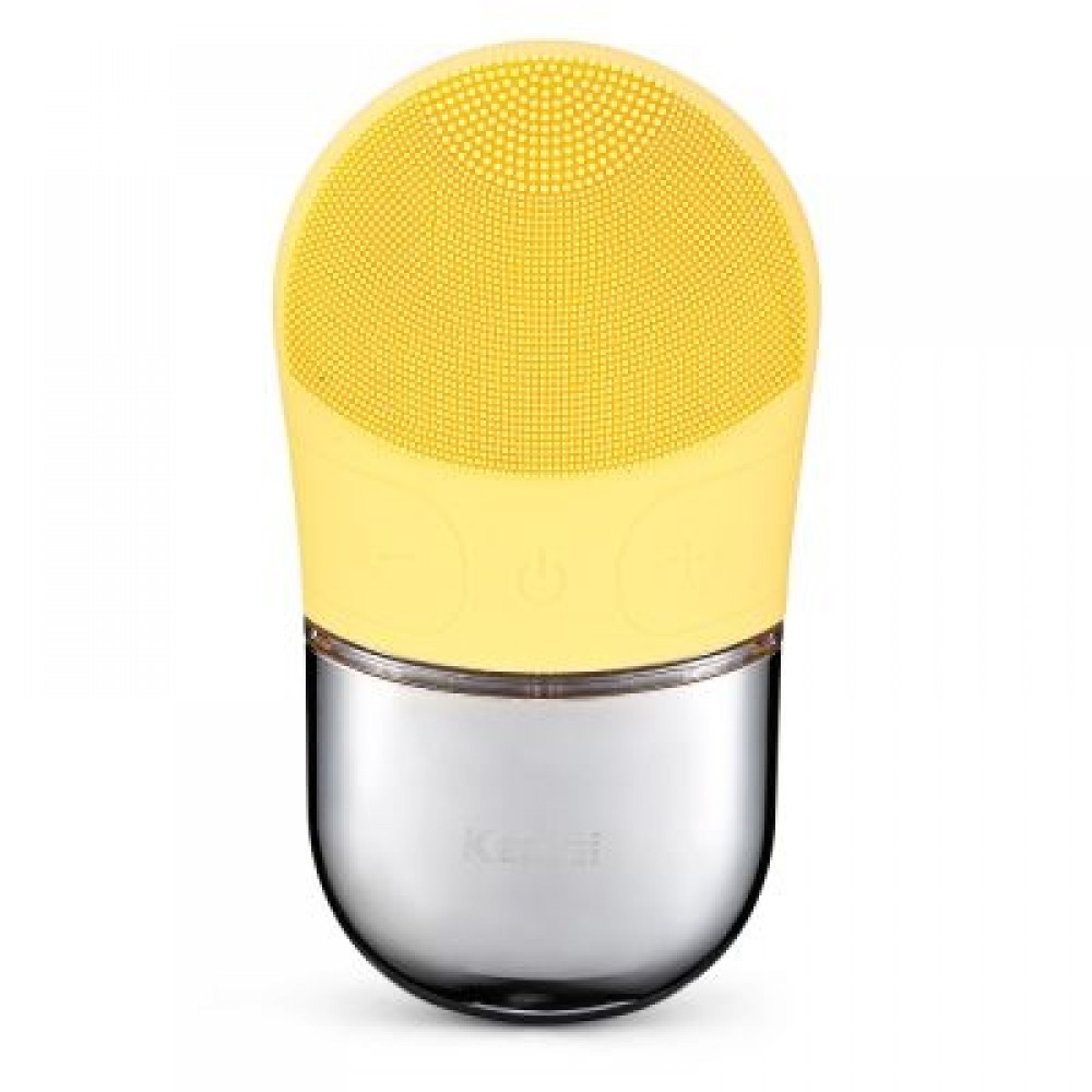 Kemei KM - 1070 Waterproof Silicone Facial Cleansing Brush Vibrating Massager (MULTI)