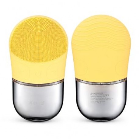 Kemei KM - 1070 Waterproof Silicone Facial Cleansing Brush Vibrating Massager (MULTI)