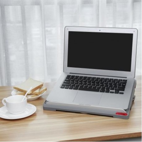 Famirosa Portable Laptop Computer Standing Desk Tablet Holder (BLACK)