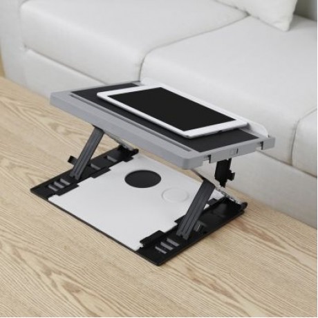 Famirosa Portable Laptop Computer Standing Desk Tablet Holder (BLACK)