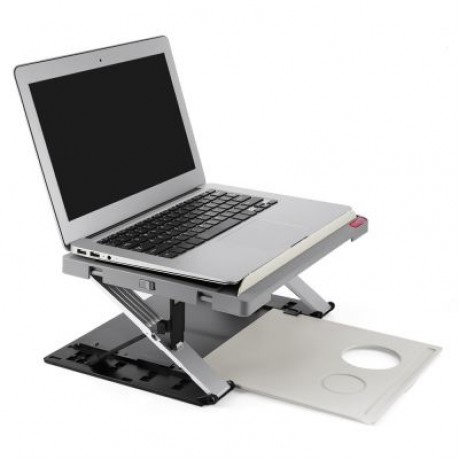 Famirosa Portable Laptop Computer Standing Desk Tablet Holder (BLACK)