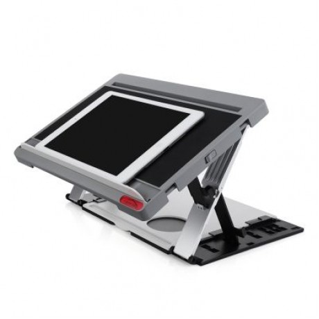 Famirosa Portable Laptop Computer Standing Desk Tablet Holder (BLACK)