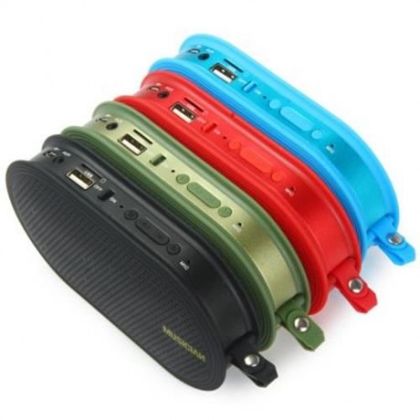 F8 BLUETOOTH 3.0 HANDSFREE SPEAKER WITH MIC VOLUME CONTROL SUPPORT TF CARD (GREEN)
