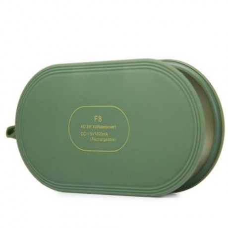 F8 BLUETOOTH 3.0 HANDSFREE SPEAKER WITH MIC VOLUME CONTROL SUPPORT TF CARD (GREEN)