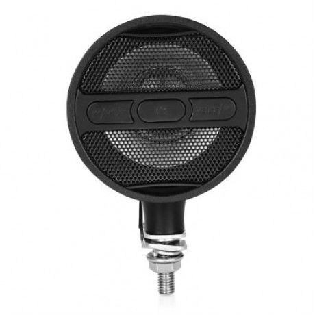 AOVEISE MT473 12V MOTORCYCLE MP3 AUDIO PLAYER BLUETOOTH SPEAKERS FM TUNER (BLACK)