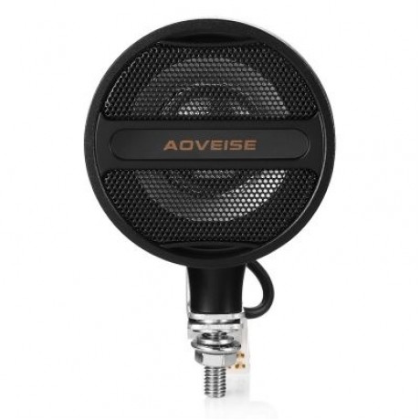 AOVEISE MT473 12V MOTORCYCLE MP3 AUDIO PLAYER BLUETOOTH SPEAKERS FM TUNER (BLACK)