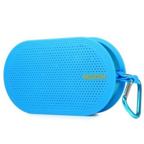 F8 BLUETOOTH 3.0 HANDSFREE SPEAKER WITH MIC VOLUME CONTROL SUPPORT TF CARD (BLUE)