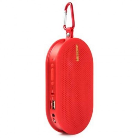 F8 BLUETOOTH 3.0 HANDSFREE SPEAKER WITH MIC VOLUME CONTROL SUPPORT TF CARD (RED)