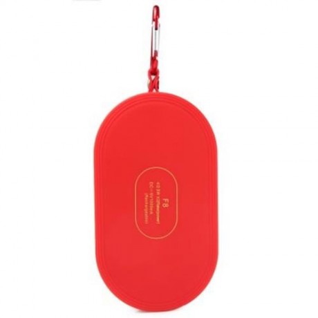 F8 BLUETOOTH 3.0 HANDSFREE SPEAKER WITH MIC VOLUME CONTROL SUPPORT TF CARD (RED)