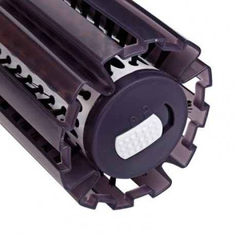 GW - 6508 Hair Styling Tool Dryer Curler Electric 2 in 1 Rotating Hot Brush (PURPLE)