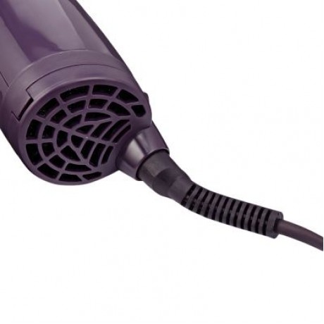 GW - 6508 Hair Styling Tool Dryer Curler Electric 2 in 1 Rotating Hot Brush (PURPLE)